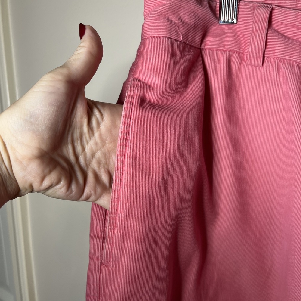 Vineyard Vines Men's 36 Ribbed Micro Corduroy Shorts Coral Pink - Picture 5 of 8